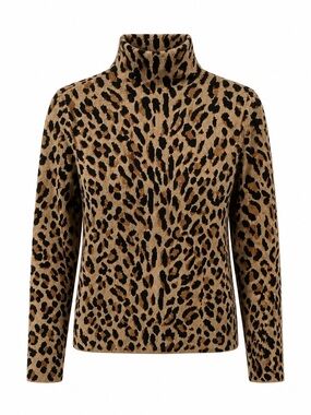 LONGCHAMP Leopard print sweater US XL